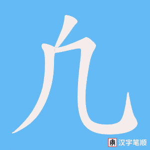 《凢》的笔顺动画写字动画演示