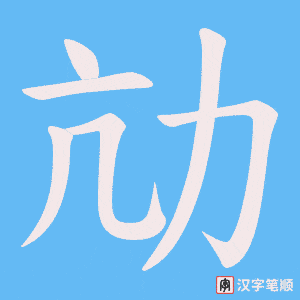 《劥》的笔顺动画写字动画演示