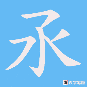 《氶》的笔顺动画写字动画演示