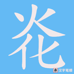 《炛》的笔顺动画写字动画演示