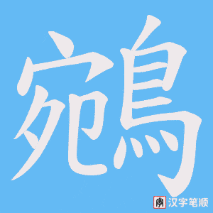 《鵷》的笔顺动画写字动画演示